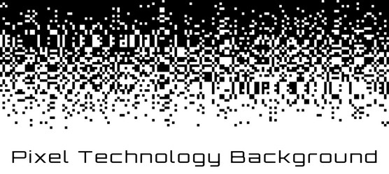 Pixel Gradient Technology Background vector image