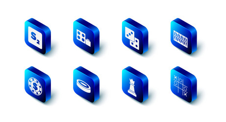 set toy building block bricks game dice board vector image