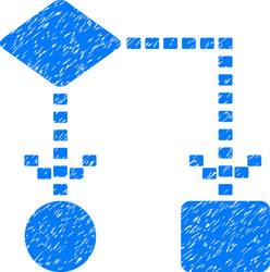 algorithm scheme grunge icon vector image