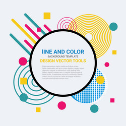 Dynamic Geometric Background with Circles vector image