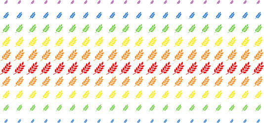 leaf branch shape halftone spectrum effect vector image