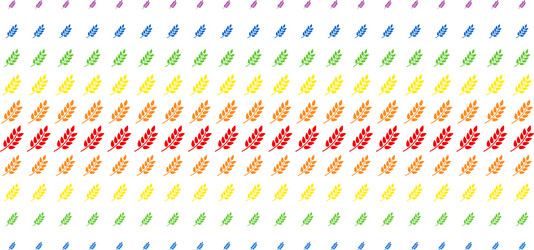 Leaf branch shape halftone spectrum effect vector