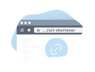 utilize url shortener technology and generators vector