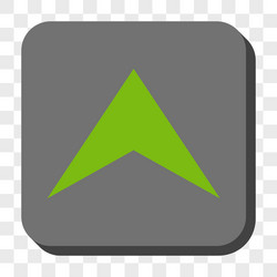 arrowhead up rounded square button vector image