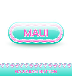 rounded and glossy button with traditional vector image