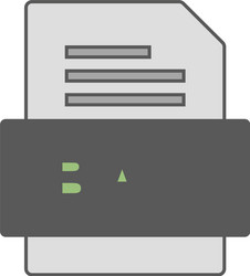 bak file document icon vector image