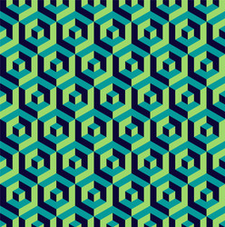 isometric 3d hexagon seamless pattern background vector