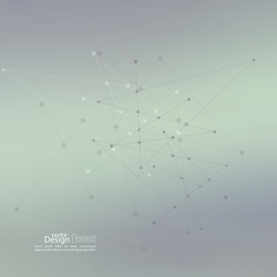 Molecular Network Abstract vector image