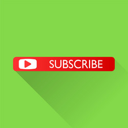 subscribe button with long shadow icon vector image
