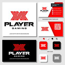 X gaming logo vector