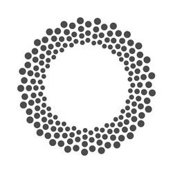 abstract dotted shape design element vector image