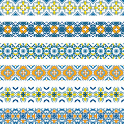 Ceramic Tile Pattern Vector Image