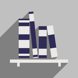 flat with shadow icon and mobile application vector image