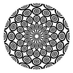 Interlocking Circular Pattern vector image
