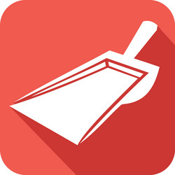 Dustpan icon vector