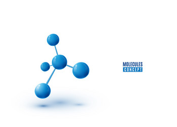 molecule design isolated on white background vector