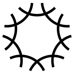 abstract circular drawing amorphous nonfigurative vector image