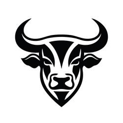 Bull head logo template concept vector