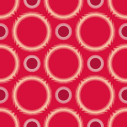 Circle geometric seamless pattern vector