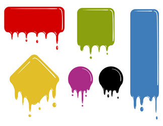 Dropping shapes Royalty Free Vector Image - VectorStock