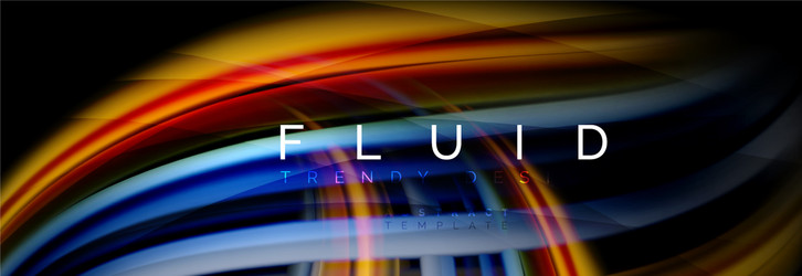 Fluid Color Motion Abstract Background vector image