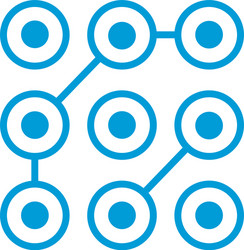 pattern lock access code icon ux and ui vector image