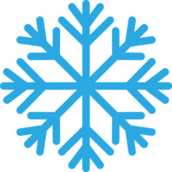 snowflakes style design for labels badges vector image
