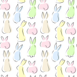 Abstract Rabbit Pattern vector image