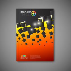 Modern abstract brochure report design template vector