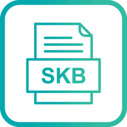 skb file document icon vector image