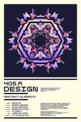 composition with dynamic and geometric shapes vector image