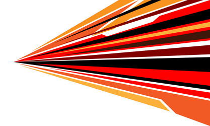 Dynamic Speed Lines - Red, Black, Yellow vector image
