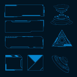 futuristic user interface vector image