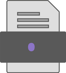 log file document icon vector image