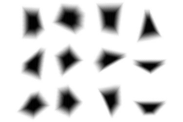 halftone triangle pattern reprographic technique vector image