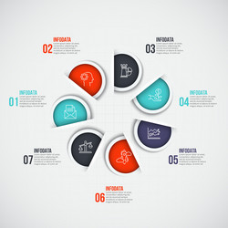 Infographic design template vector