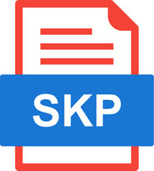 skp file document icon vector image