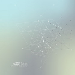 virtual abstract background with particle vector image