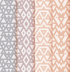 set of four patterns vector image