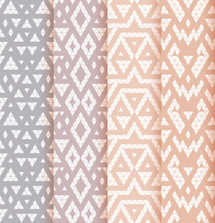 Set of four patterns vector