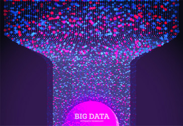 big data concept abstract background network vector