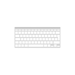 computer keyboard in a flat style typing vector