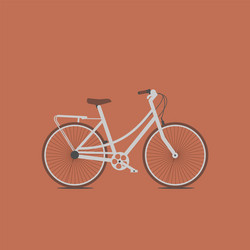 Hand drawn sketch of bicycle vintage vector