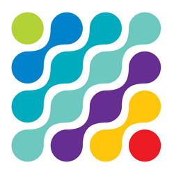 metaball connected dots circles pattern texture vector image