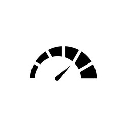 tachometer icon set high pressure level meter vector image