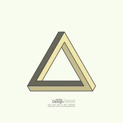 Impossible Triangle Loop vector image