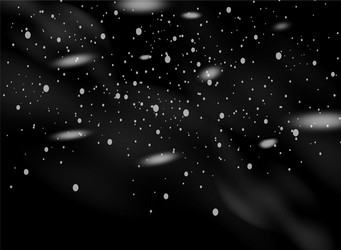 snowfall snowflakes in different shapes and forms vector image