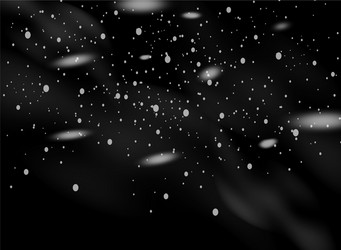 Snowfall snowflakes in different shapes and forms vector