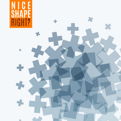 abstract design elements with cross vector image