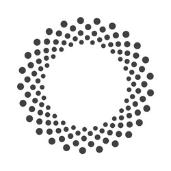 abstract dotted shape design element vector image